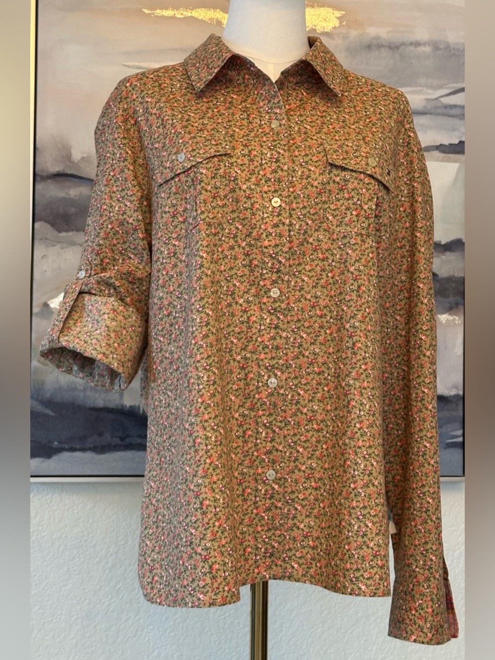 Tommy Hilfiger Floral Button-Down Shirt - Vintage Preppy Cottagecore Boho
(XL) - Picture 4 of 16